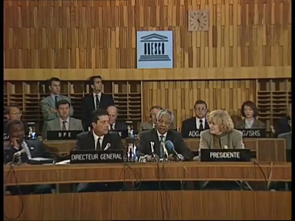 Miniature of Nelson Mandela's Speech at the UNESCO Executive Board